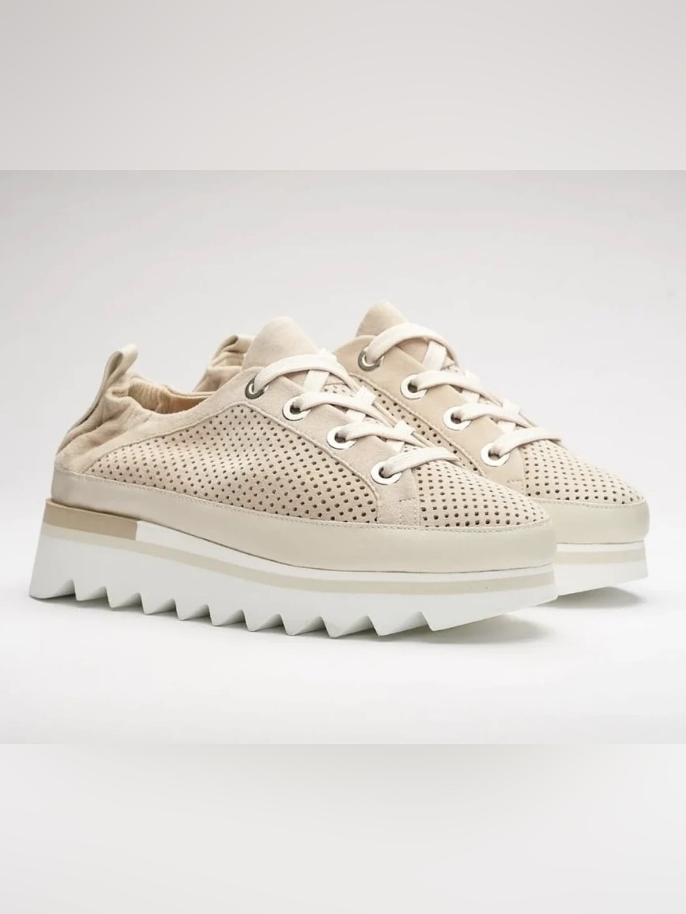 Softwaves Bliss Platform Sneakers Crème NEW